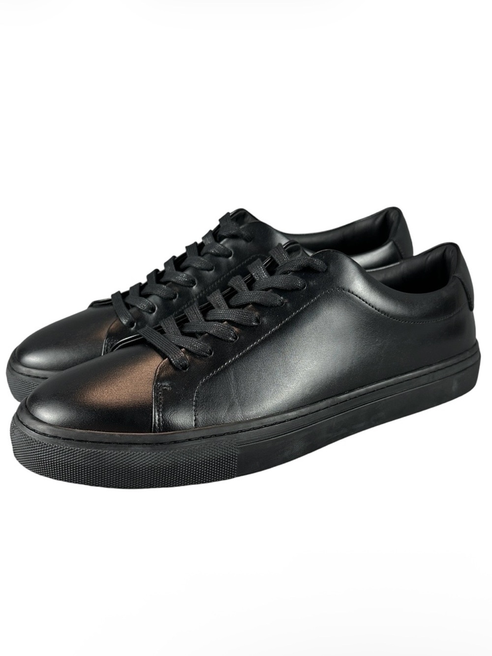 Thursday Boot Company Encore Low-Top Sneakers Black Leather Men's US 13